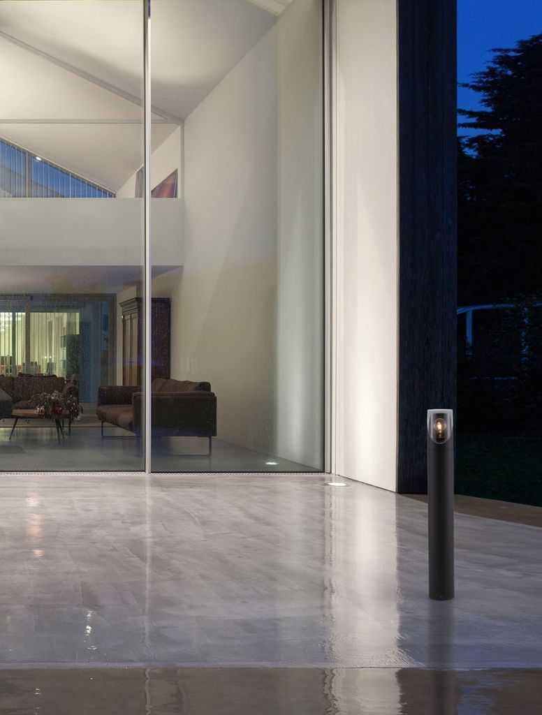 Nova Luce SELENA Wegeleuchte E27 Anthrazit 12W IP65 Produktbild 