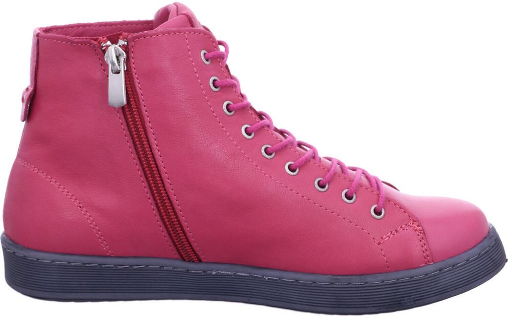 NEU Andrea Conti Damen Stiefeletten in hot pink aus Leder