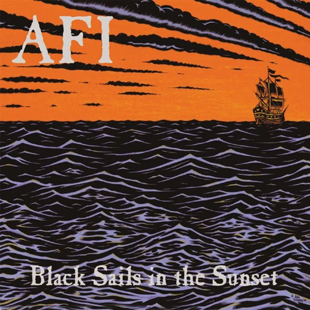 Disque Vinyle AFI Black Sails In The Sunset LP Couleur Orange de Collection
