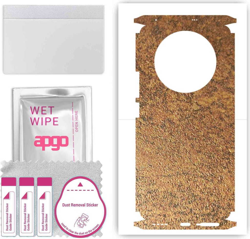 apgo Rückseite + Seiten Schutzfolie, Skin, kompatibel mit Realme 11 Pro, Hinten Displayschutzfolie aus Vinylfolie, kratzfest, einfache Montage - R...