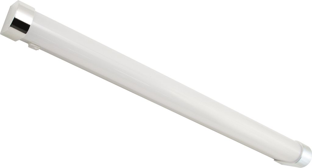 LED Wandleuchte IP44 6,3 cm breit mit Schalter Weiß länglich neutralweiß 4200 K 1720 lm Bad