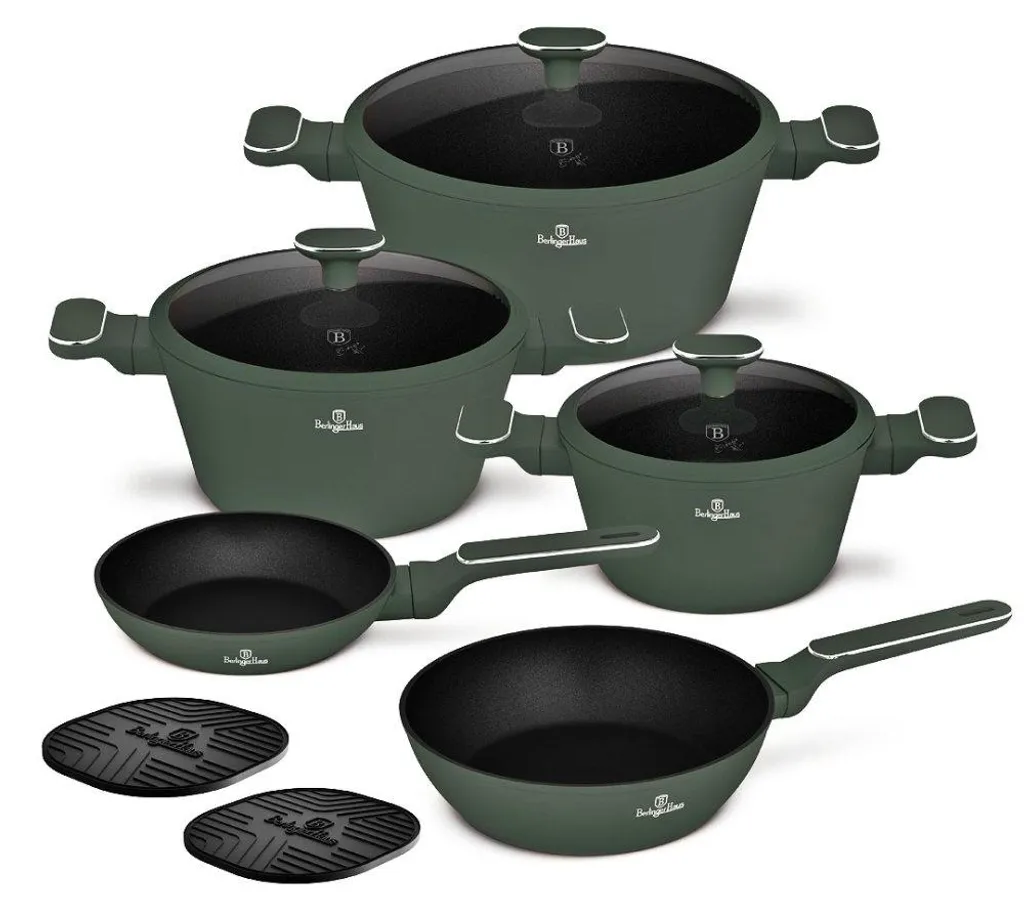 Batterie de Cuisine Anti-Rayure et Sans PFOA Berlingerhaus 10 Pcs