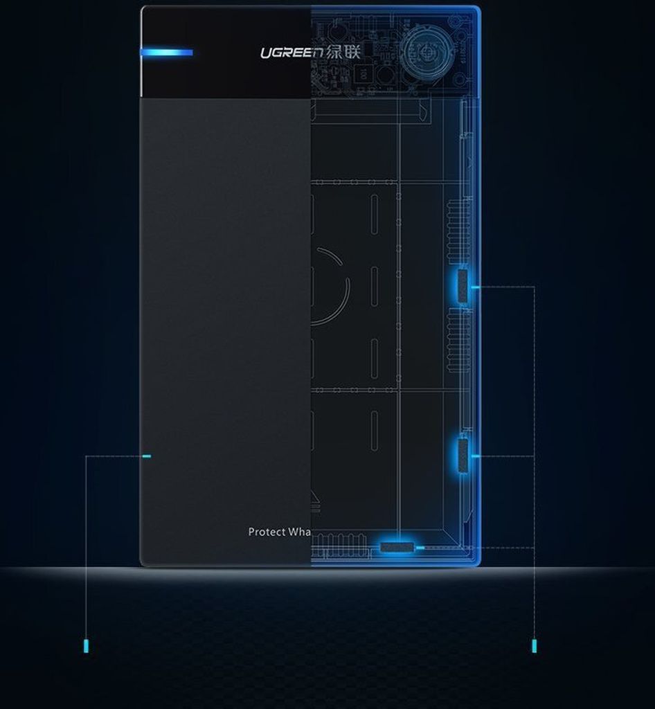 UGREEN Externý kryt pevného disku pre 3,5-Zoll-SATA Obrázok produktu 44