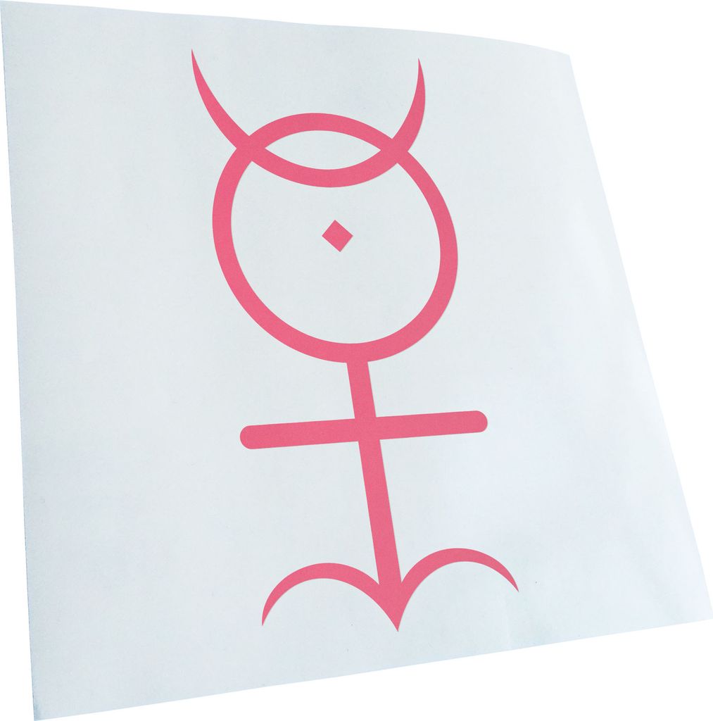 Kiwistar - Autoaufkleber - Monas Hieroglyphica - Flieder - 20x9cm - Aufkleber für Auto, Laptop, Fahrrad, LKW, Motorrad mehrfarbig JDM Decal Racing