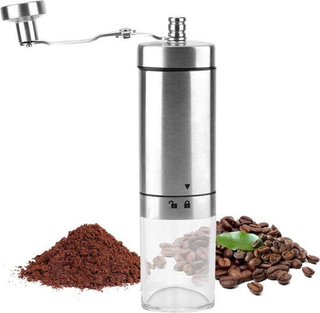 Kompakte Handkaffeemühle Edelstahl Verstellbar