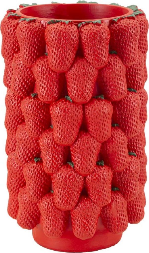 Mauro Ferretti Vase Erdbeeren Ø 20x32 cm rot