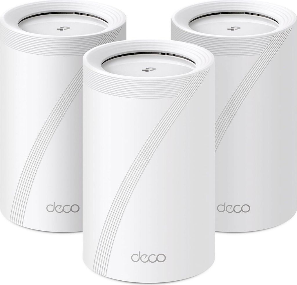 TP-Link BE65 weiß 3er-Pack BE9300 Mesh WiFi 7 System für das ganze Haus, Farbe:Weiß