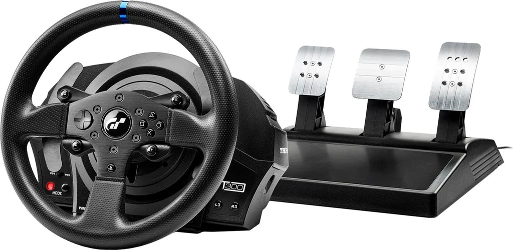 Volant de simulation Thrustmaster T300 RS GT avec pédalier 3 pédales