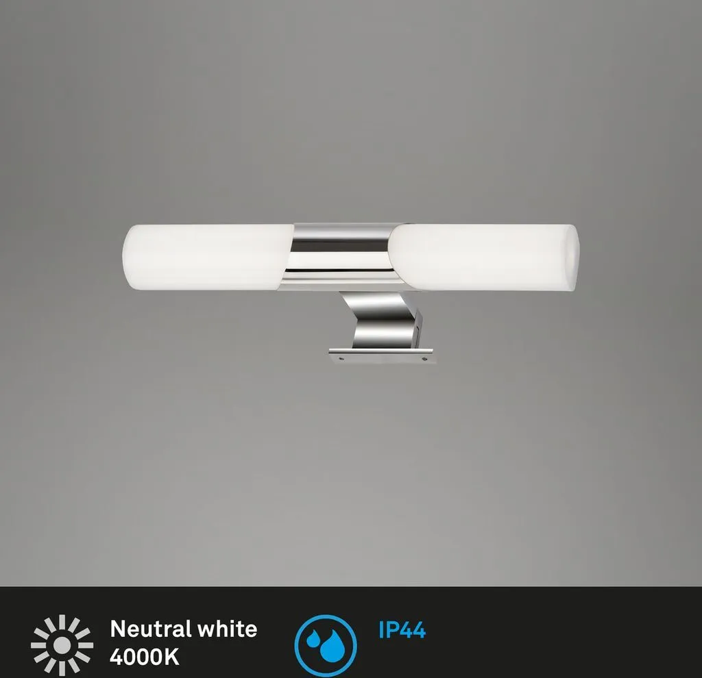 Luminaire LED pour miroir de salle de bain chrome 7W éclairage neutre