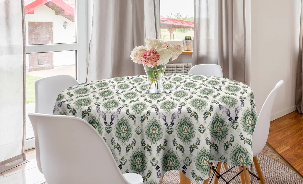 Tovaglia Damascata Multicolore ABAKUHAUS 150 cm | Boho-Chic Table