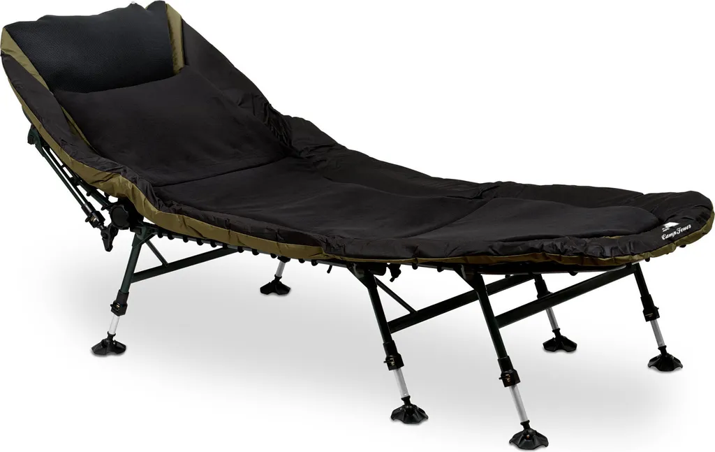 Lettino Carpfishing Professionale CampFeuer XXL | Acciaio e Oxford