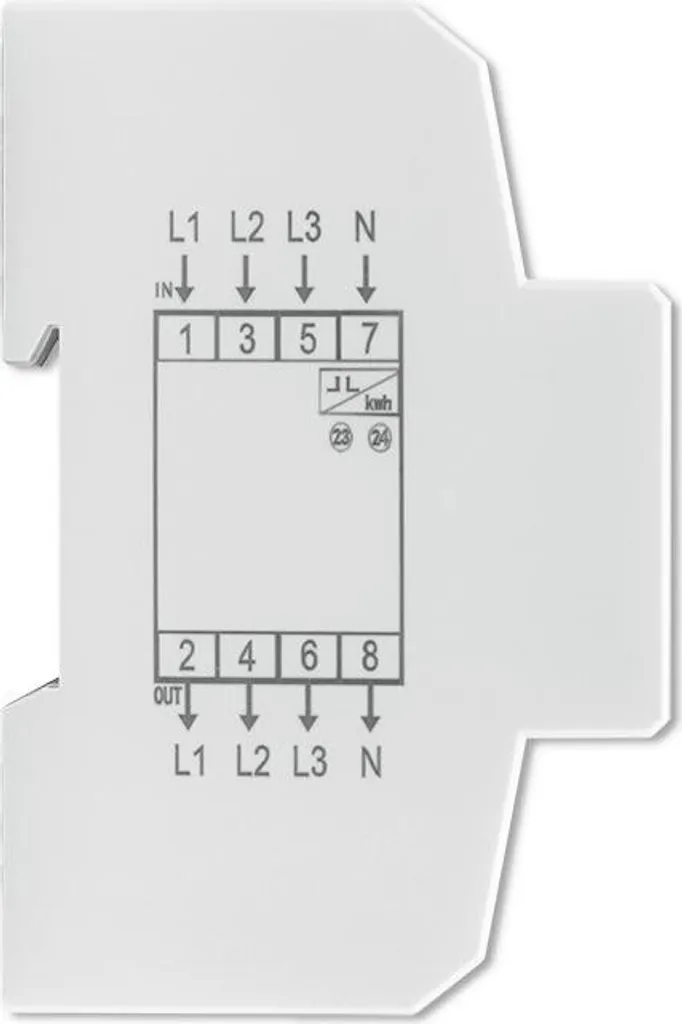 Compteur d'énergie électronique 100A triphasé avec affichage LCD 4P - 9