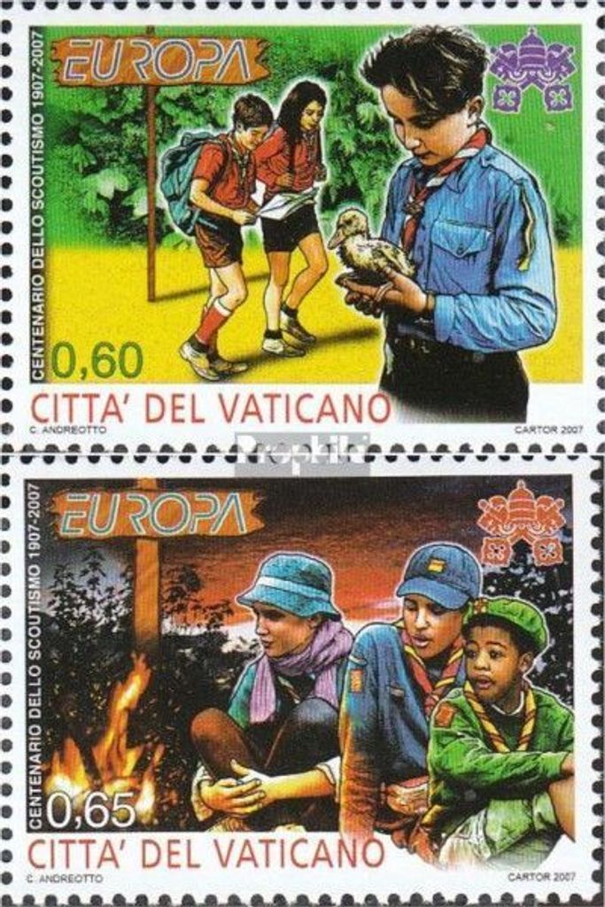 Briefmarken Vatikanstadt 2007 Mi 1576-1577 (kompl.Ausg.) gestempelt Europa: Pfadfinder