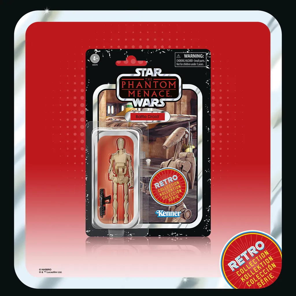 Figurine Star Wars Phantom Menace 9,5cm Hasbro avec Points Articulés