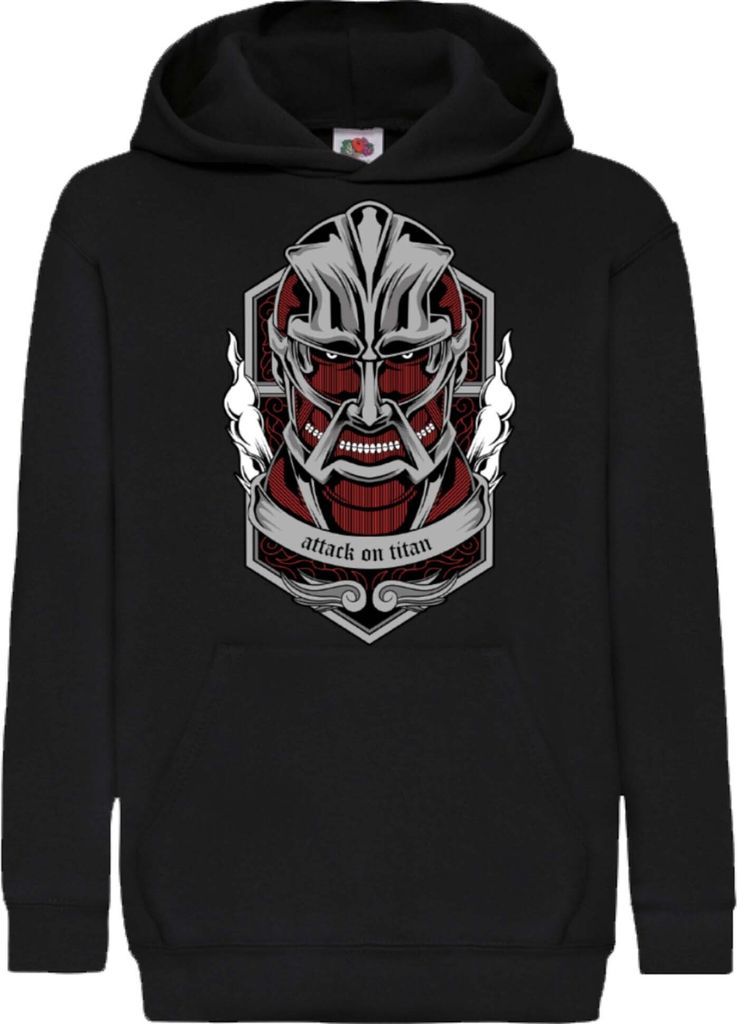 Kinder Kapuzenpullover Anime Manga Attack Anime On Titan 01 Beast Titans, 5-6 Jahr - 116 / Schwarz