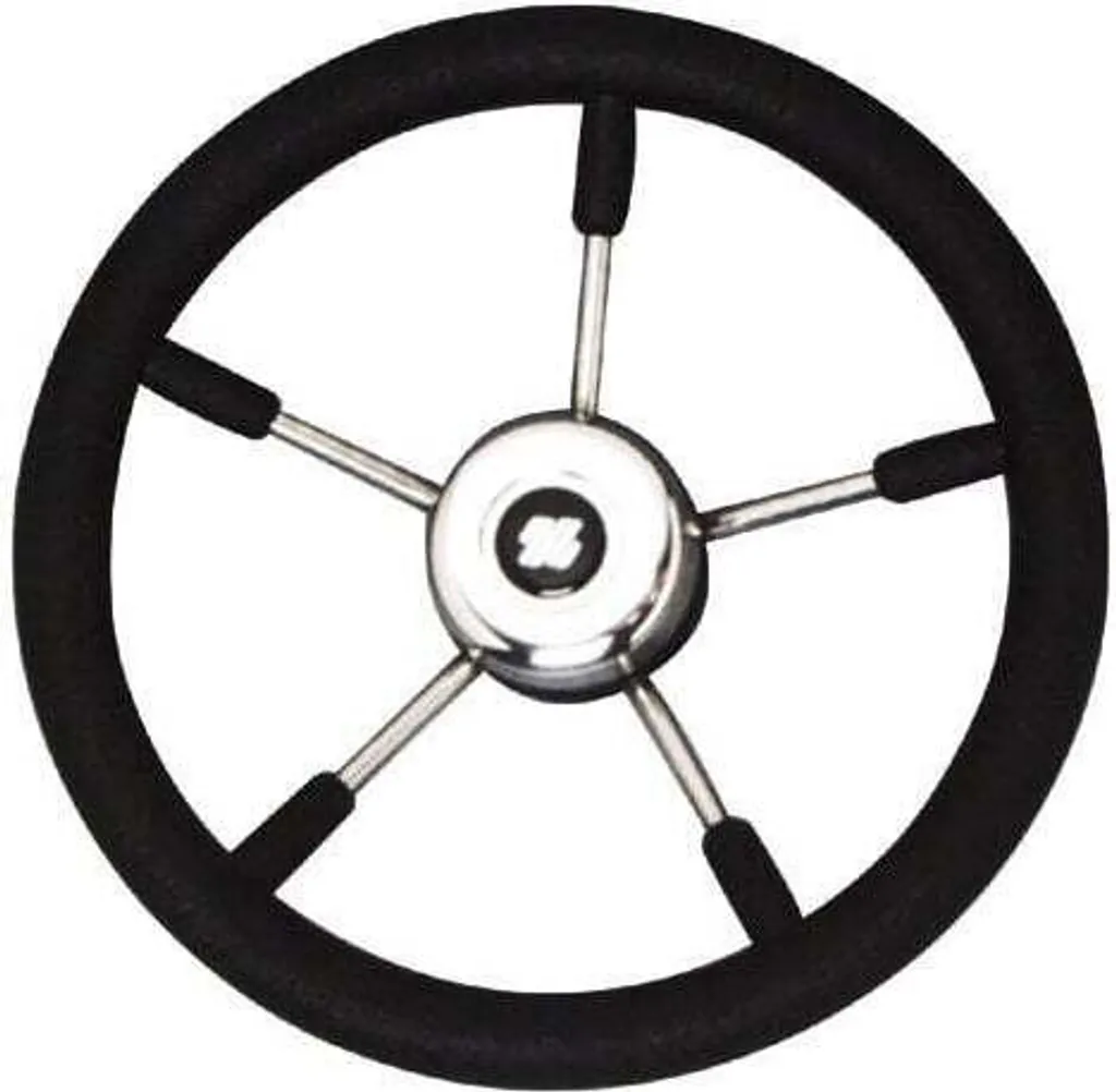 Volant de Bateau Ultraflex V57B Noir Inox - Direction Marine Ø 35 cm