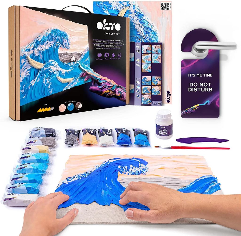Kreativní sada - Velká vlna v Kanagawě 30x40cm Obrázek produktu 