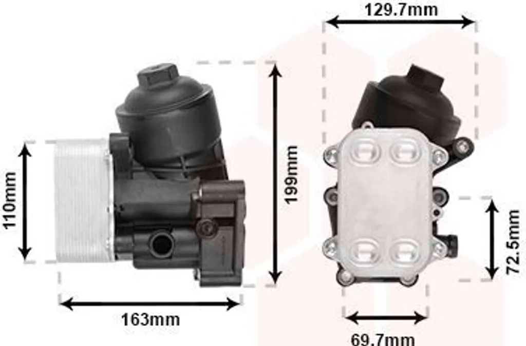 Refroidisseur d'huile moteur VW Polo et Skoda Fabia II : Qualité OE