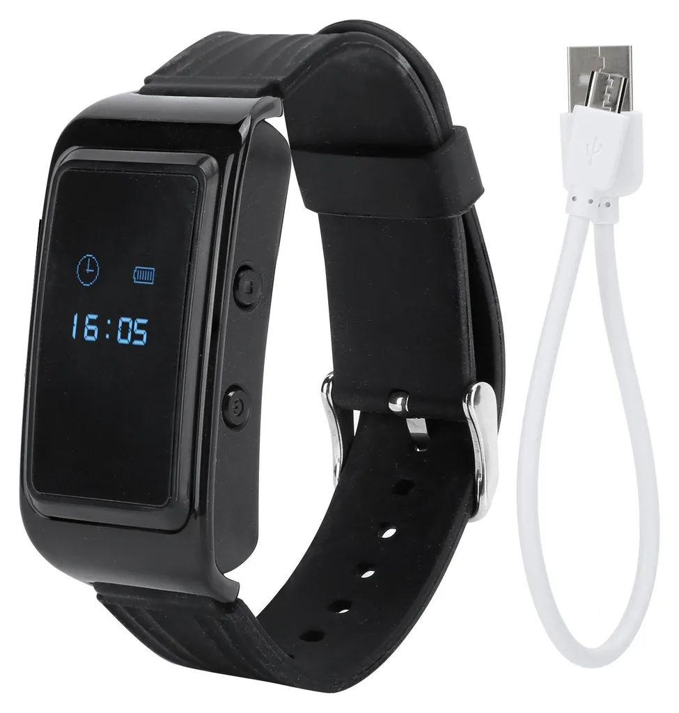 Caméra de Corps Portative 1080P Montre D6 pour Réunion et Sécurité