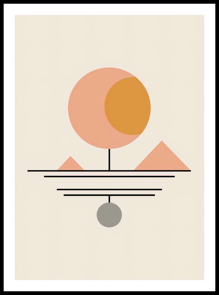 Plakat 50x70cm Geometrische Utopie