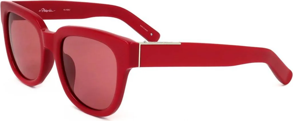 Lunettes de soleil Phillip Lim PL158 rouges pour conduire et sortir