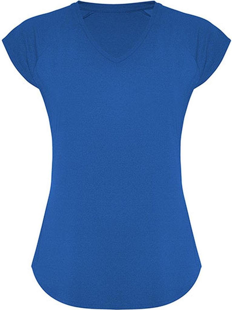 Roly CA6658 | Damen Avus T-Shirt, Polyester mit Baumwollfeeling - Farbe: Royal Blue 05 - Größe: S