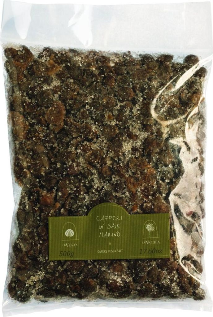 La Nicchia Capperi inMarino - Kapern in Meersalz mittelgroß