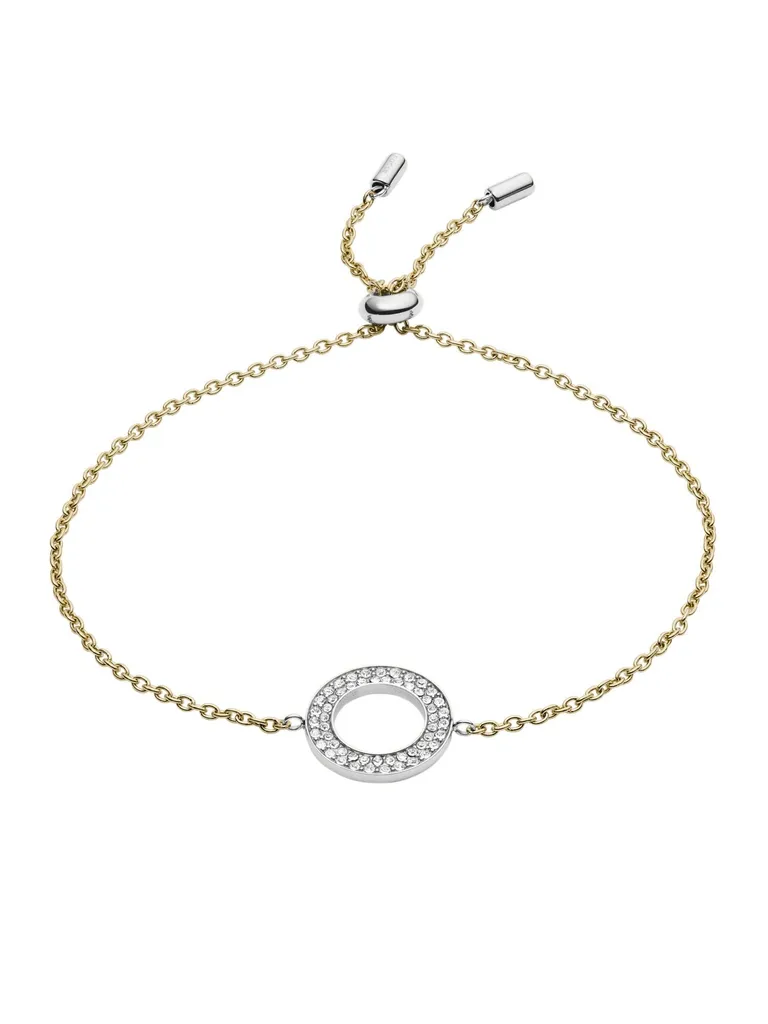 Bracelet Fossil bicolore inoxydable 21 cm : un bijou chic qui ne ternit pas