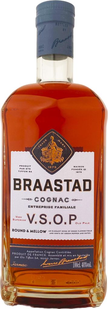 Braastad VSOP Cognac 40% Vol. 1,0L Produktbild 