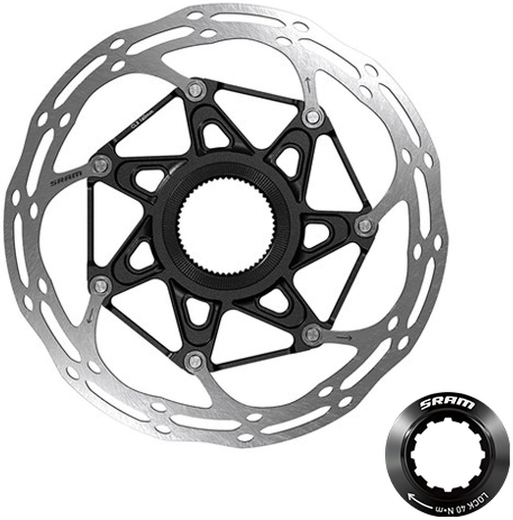 SRAM Centerline X Rounded Bremsscheibe 140 mm Centerlock - leise und präzise ...