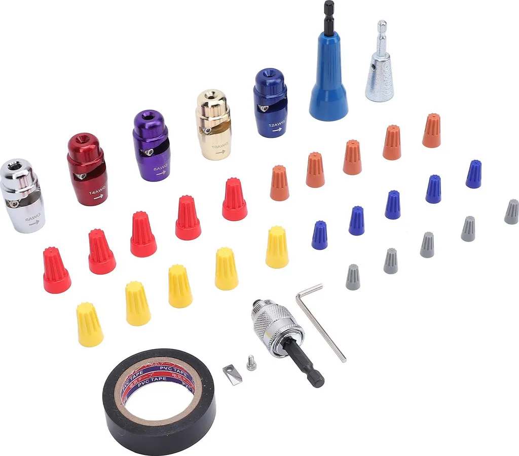 Dénudeur de Câble pour Perceuse : Kit Complet 37pcs pour Câblage Rapide - 7