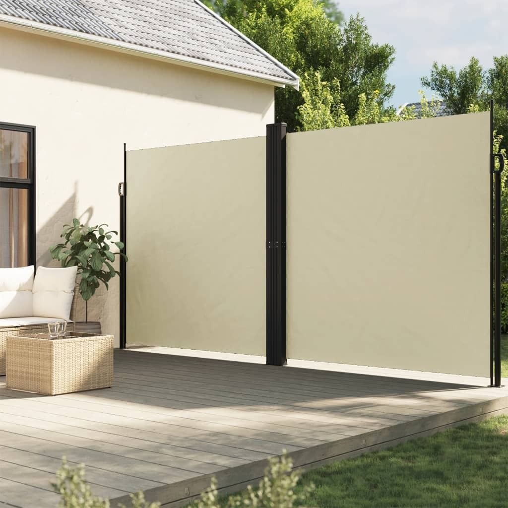 Seitenmarkise Ausziehbar Creme 200x600 cm - Sonnensegel 4004850