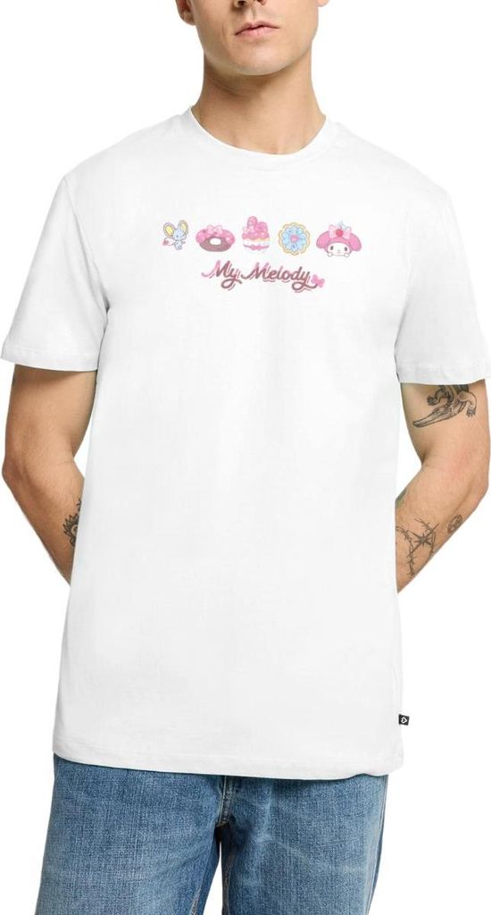 Spreadshirt My Melody Mit Flat Und Gebäckstücken Männer Premium T-Shirt, 3XL, Weiß