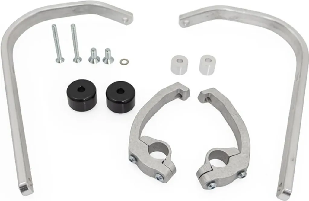 Support de protège-mains moto pour guidon kit Barkbusters argent