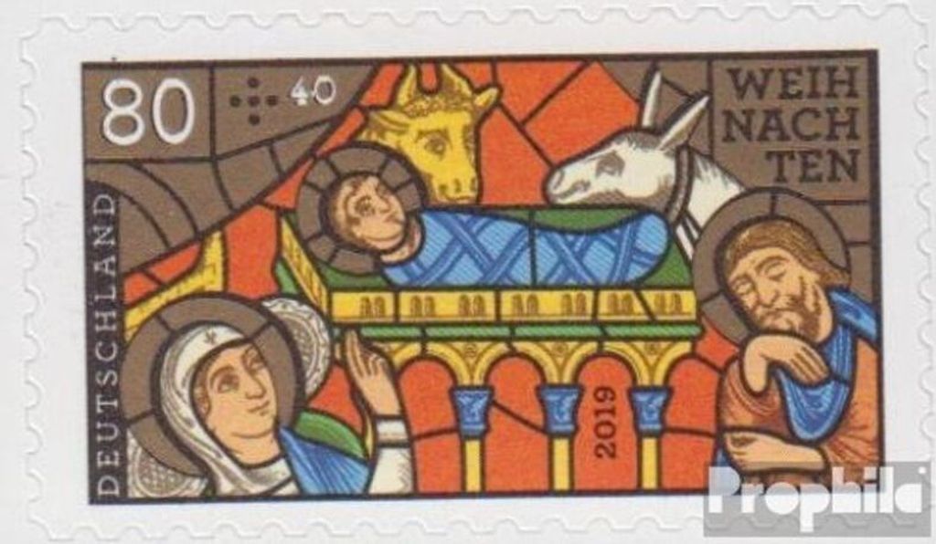Briefmarken BRD 2019 Mi 3500 (kompl.Ausg.) selbstklebende Ausgabe gestempelt Weihnachten