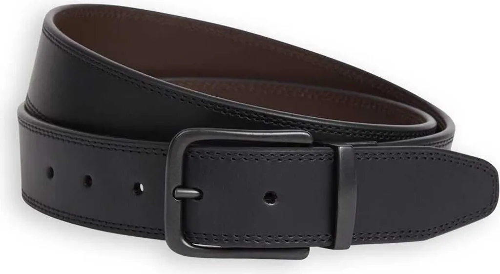 Ceinture réversible en cuir noir pour homme taille 105 Dockers DLSE