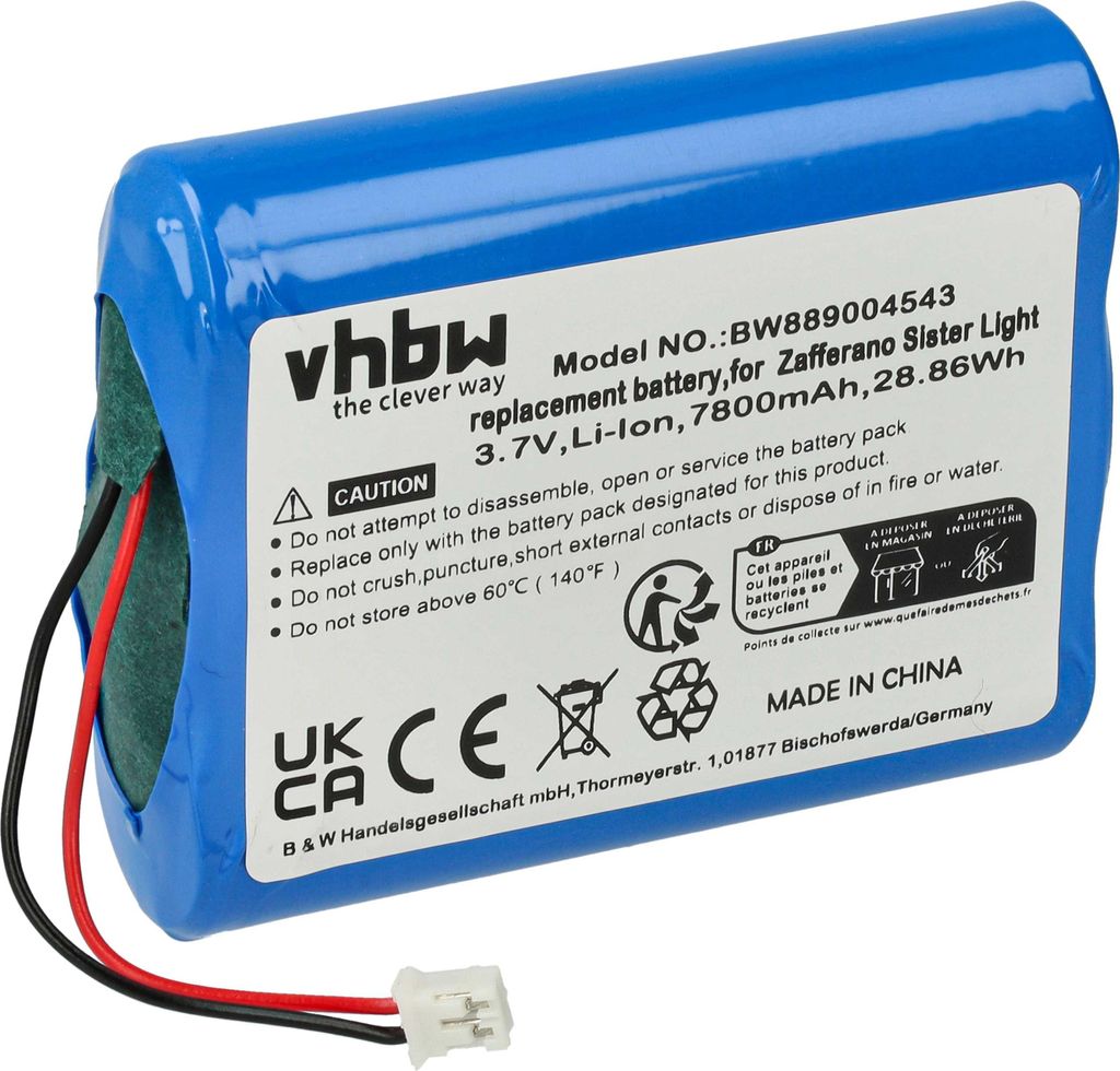 vhbw Akku kompatibel mit Zafferano LD1083V3, LD1081R3, Produktbild 