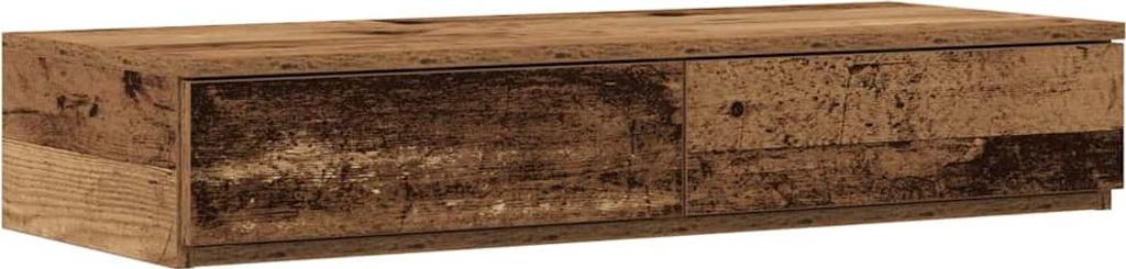 Bedlades met lade Oudhout 80 x 36,5 x 16,5 cm Bewerkt hout Productafbeelding 