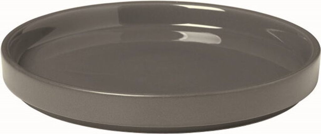 Blomus Pilar Teller, Speiseteller, Essteller, Geschirr, Keramik, Pewter, 14 cm, 63983