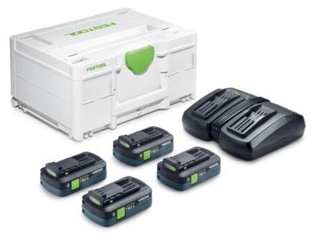 Festool Energie-Set SYS 18V 4xTBX4/TCL6DUO | 578823