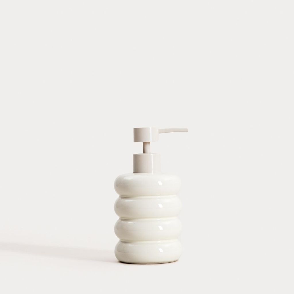 HOMLA Dozownik LUVIA beżowy 7,5x19 cm Zdjęcie produktu 