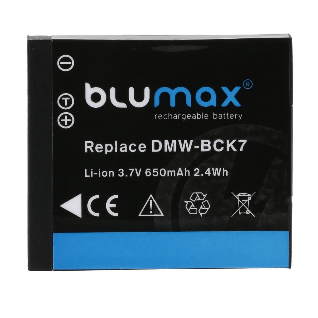 Batteria + Caricabatterie Per Panasonic DMW-BCK7 – Kit Auto E Rete Per Lumix FH, FP, FS, FT, FX, S, SZ E TS