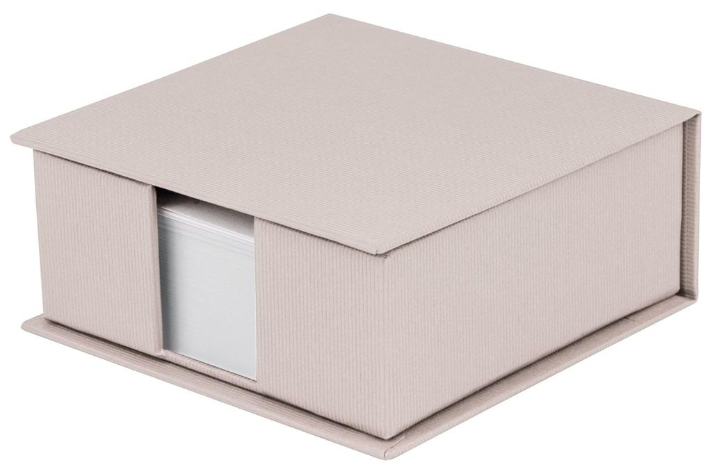 Rössler SOHO Zettelkasten Notizzettel-Box Schreibtisch-Organizer 110x46x110mm Farbe: Powder