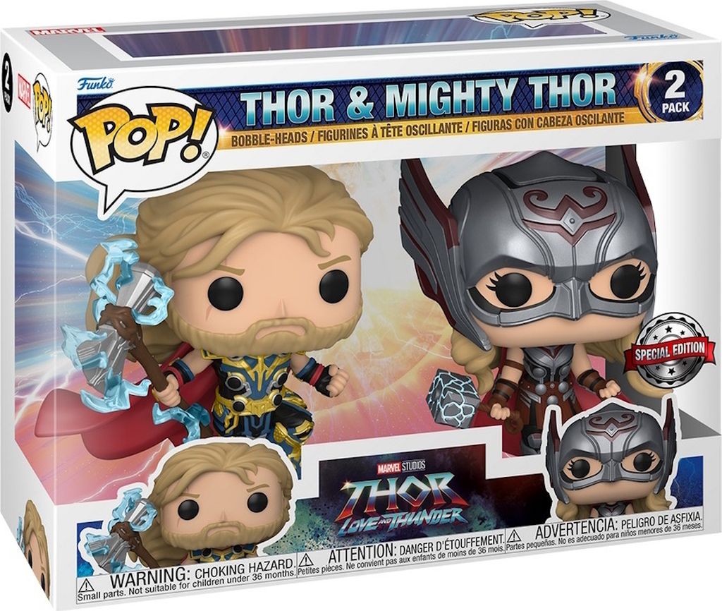 Marvel Studios Thor Love And Thunder - Thor & Mighty Thor Special Edition - Funko Pop! Vinyl Figur