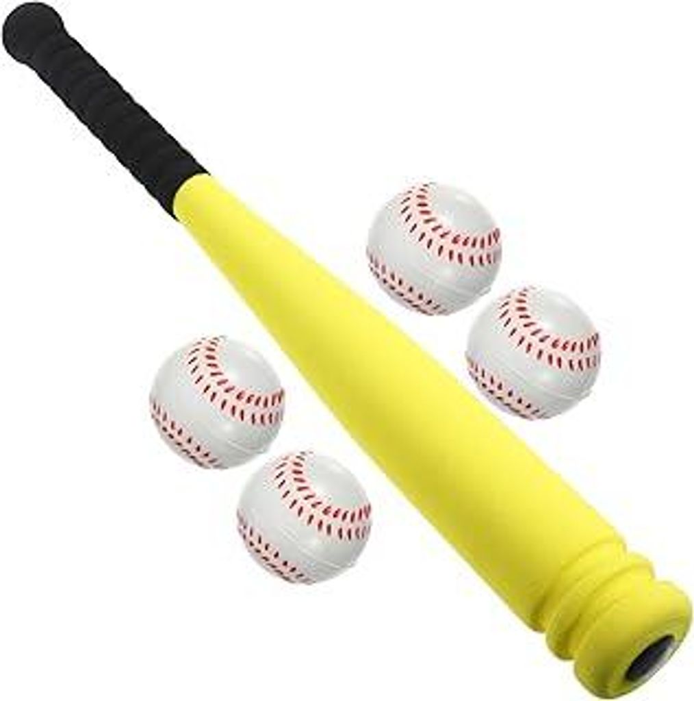 Kinder-Baseballschläger Aus Schaumstoff Spielzeug Mit 4 Bällen 21 Zoll Jugend-Baseball-Set Sicherheitssportschläger Aus Kunststoff Für Kinder K...