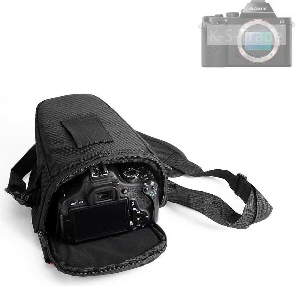K-S-Trade Kameratasche Fototasche Schultertasche Umhängetasche kompatibel mit Sony A7 Colt für Systemkameras Schutzhülle bag Zubehörtasche