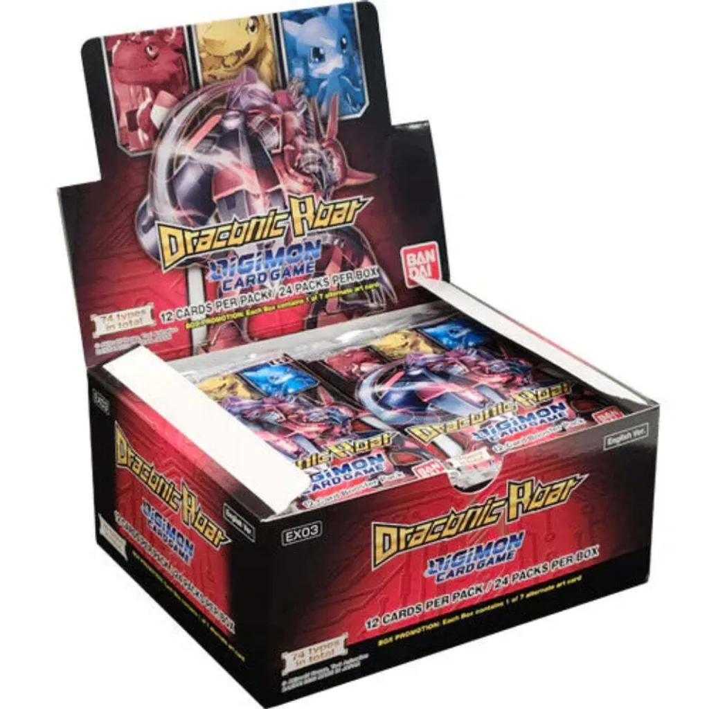digimon draconic roar booster box Card Game: (EX-03) These statements have not been evaluated by the Food and Drug Administration. Digimon Draconic Roar Booster Box