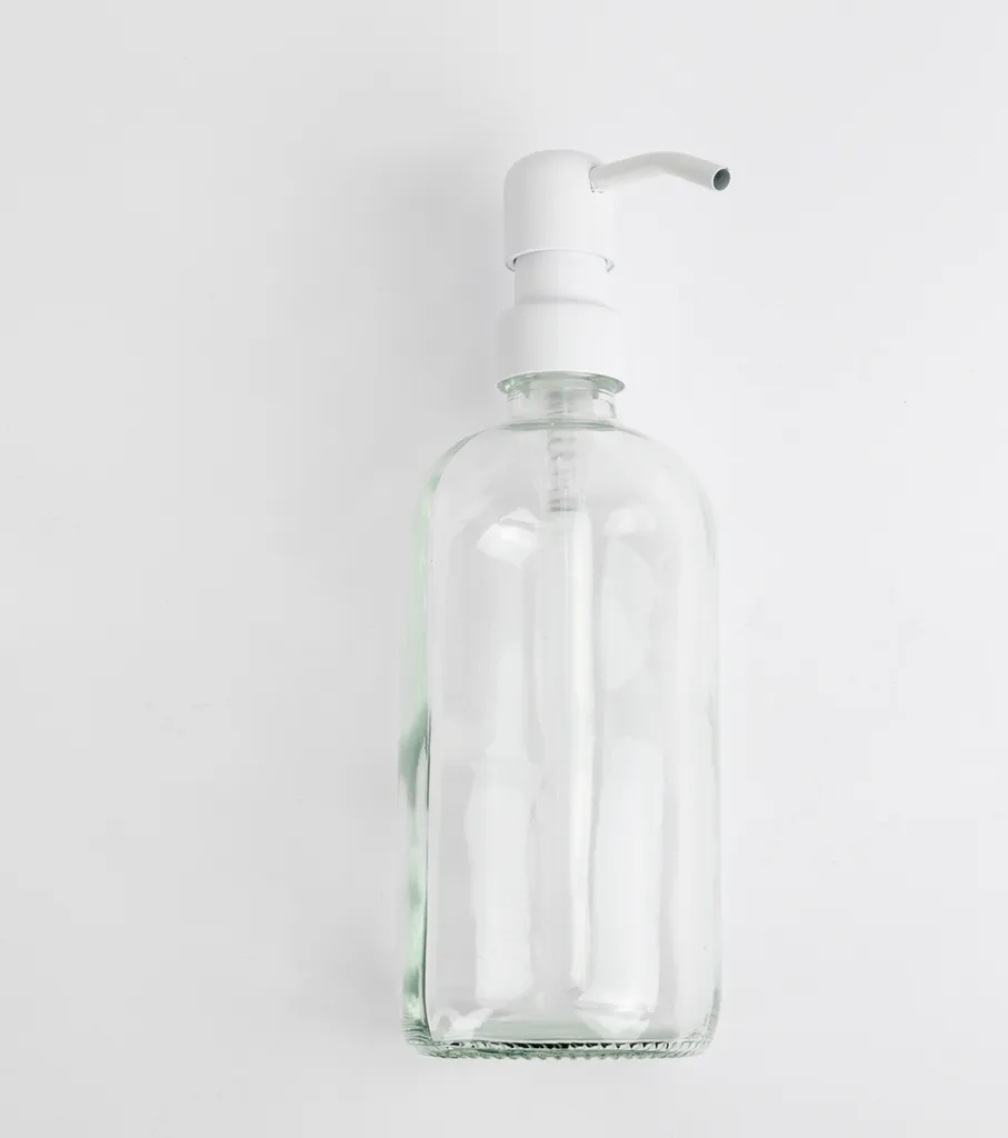 Natural Goods Berlin KLEAN: Dispenser Sapone Bianco Vetro 500ml