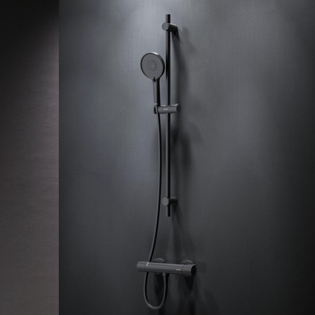 Ensemble de douche noir AM.PM : thermostat de douche & Image du produit 