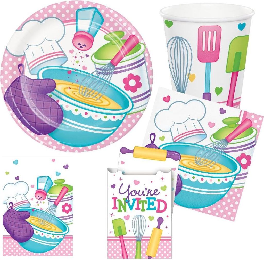 Partydeko Set mittel Chefkoch für 8 Kinder
